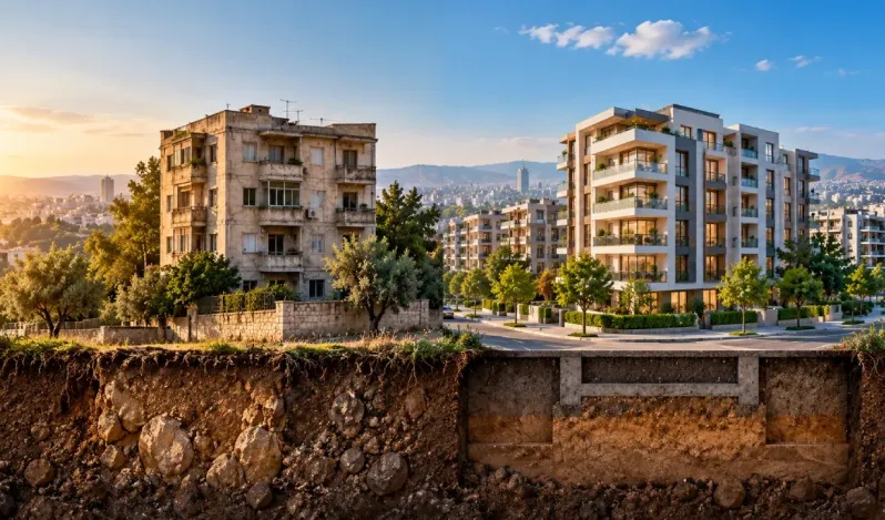 What is the difference between the value of the property and the value of the land it is built on?