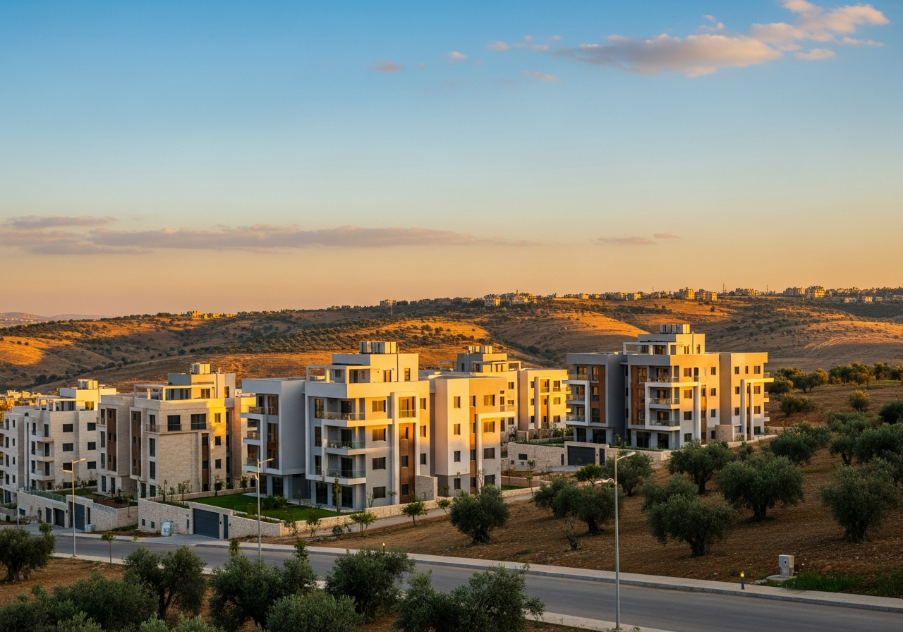 شقة سكنية بتصميم حديث في أحد مشاريع ريف دمشق المعروضة للاستثمار العقاري