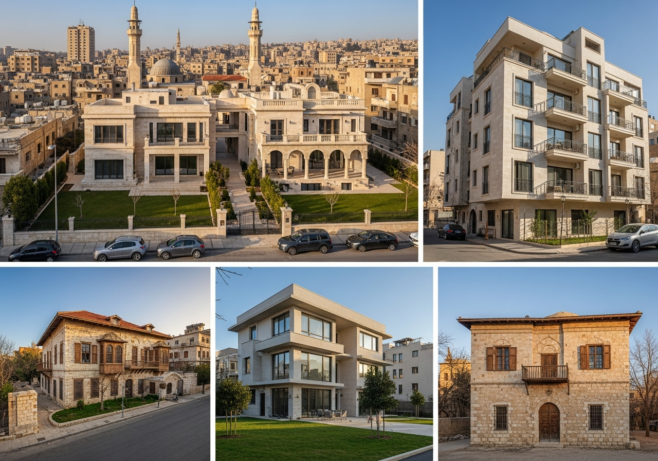 A modern and luxurious residential building reflecting the opportunities of freehold properties for sale in Damascus