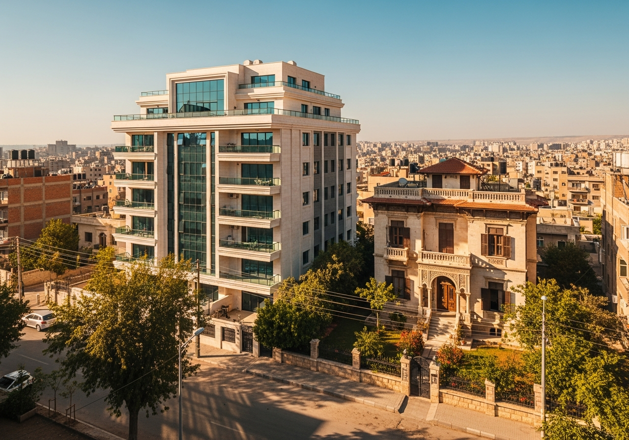 شقة سكنية فاخرة ضمن بناء حديث معروضة للبيع في منطقة كفرسوسة الراقية بدمشق