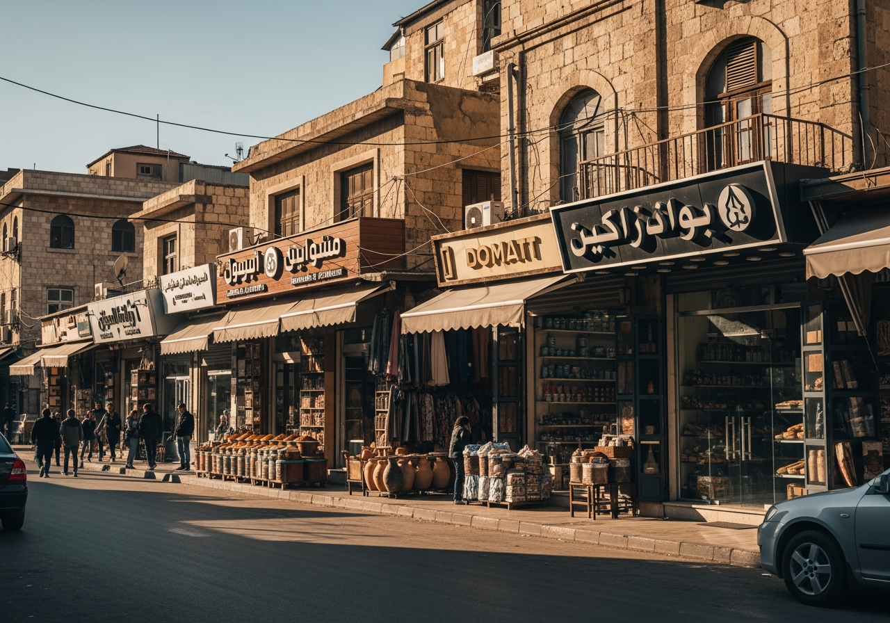 واجهة محل تجاري أنيق للبيع في منطقة راقية بدمشق كفرصة استثمارية واعدة