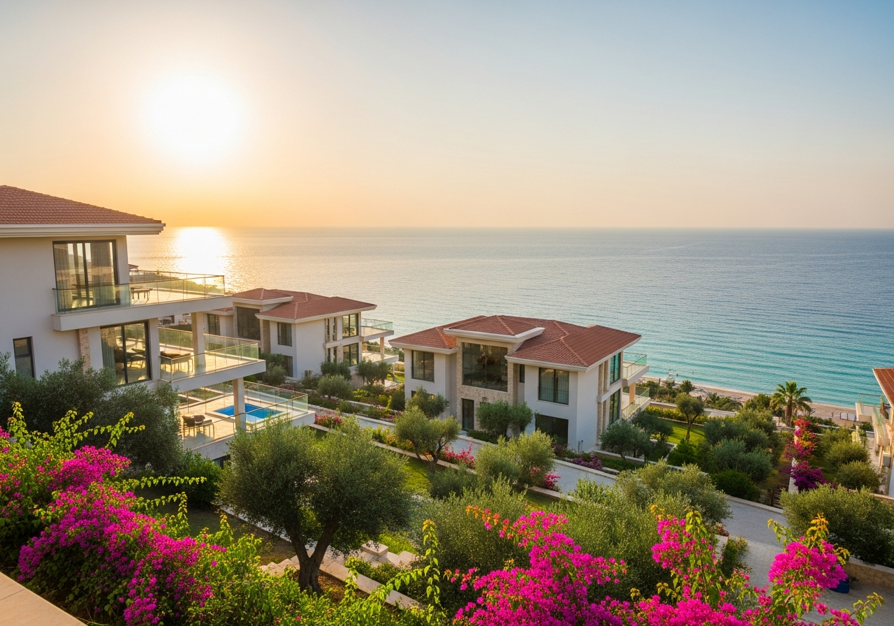 فيلا فاخرة بتصميم عصري مع حديقة ومسبح تبرز جاذبية شراء الفلل في سوريا للاستثمار والسكن العائلي.