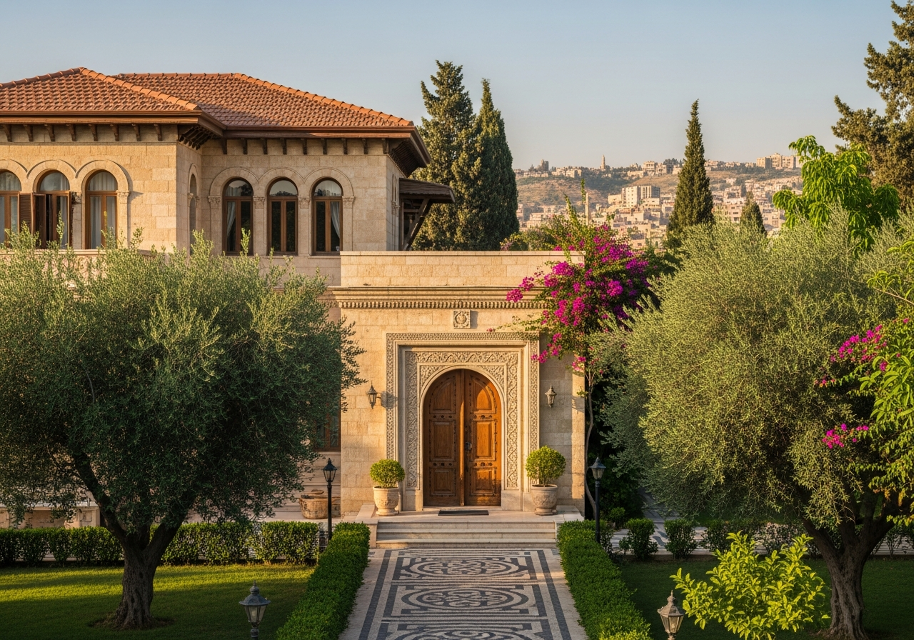 Villa de luxe d'occasion à vendre à Damas dans les meilleurs quartiers résidentiels huppés comme Yaafour